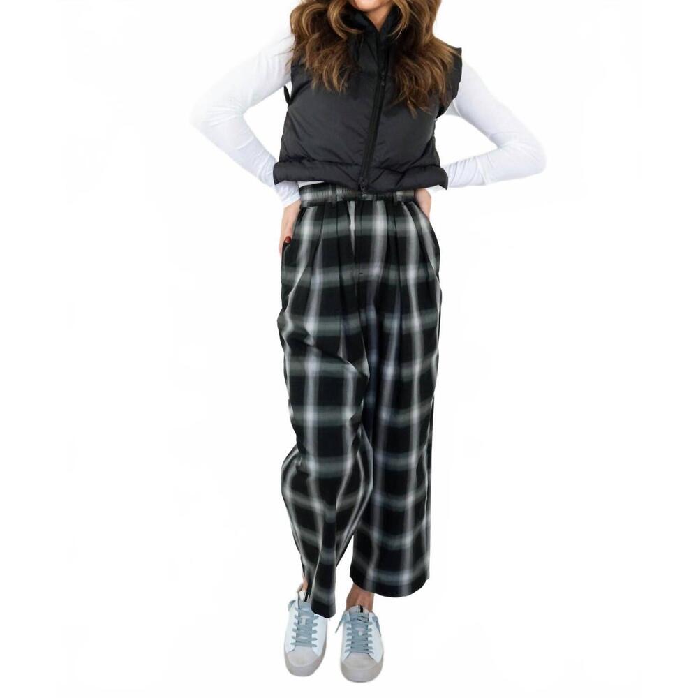 NEW NICHOLSON & NICHOLSON hakama pants in grey check